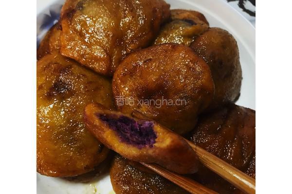 自制紫薯饼～的做法图解7