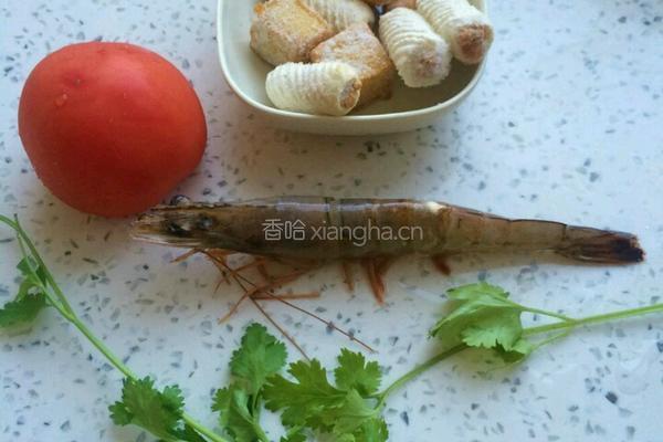 鲜虾丸子面的做法图解1