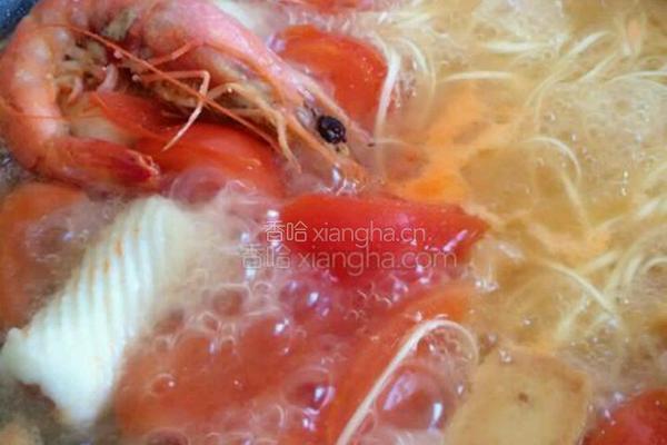 鲜虾丸子面的做法图解7