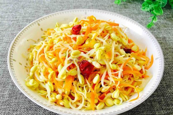 炝拌黄豆芽的做法图解12