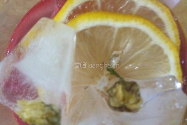 柠檬菊花冰格西瓜饮品的做法图解8