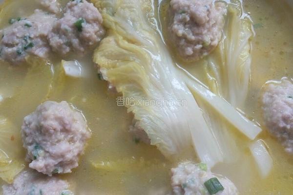鱼汤圆子的做法图解4