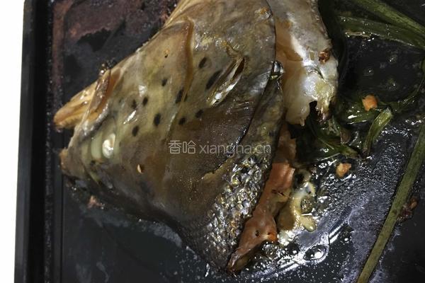 蒸烤三文鱼头的做法图解3