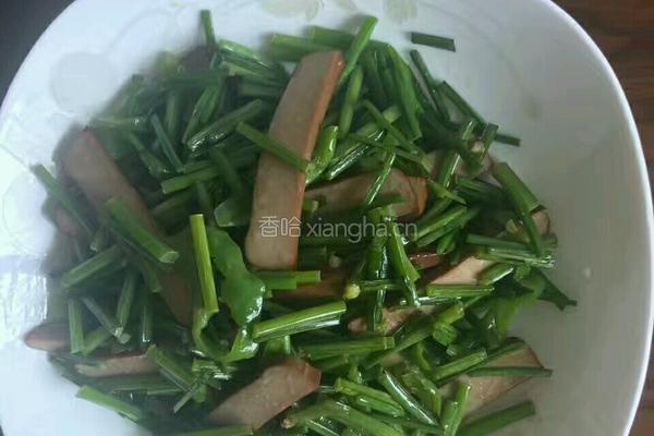 韭苔炒蛋定姐鸡蛋干的做法图解5