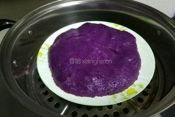 紫薯糯米糍的做法图解3