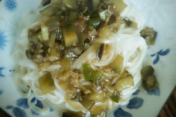 尖椒羊肉茄子打卤面