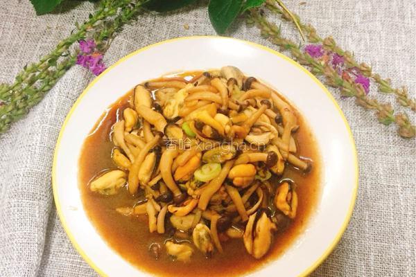 淡菜肉炒蘑菇的做法图解6