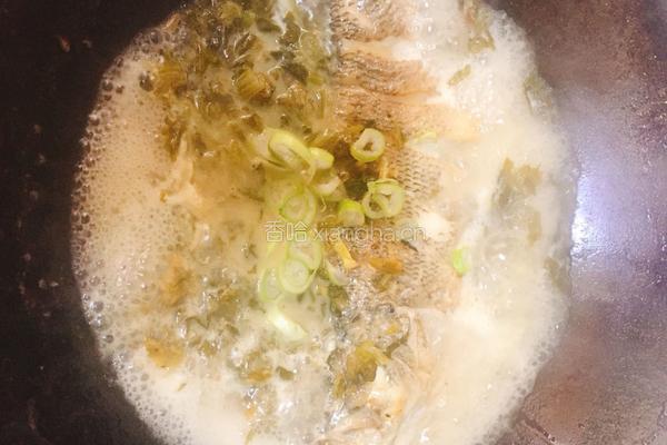 雪菜鲈鱼汤的做法图解5