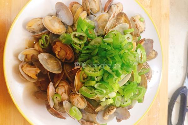 葱油花蛤的做法图解4