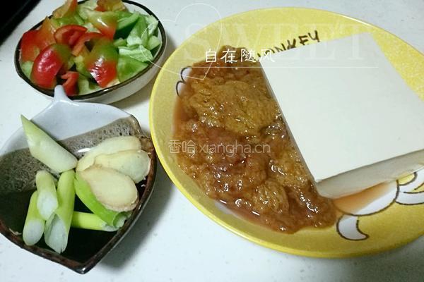 鱼籽烧豆腐的做法图解2
