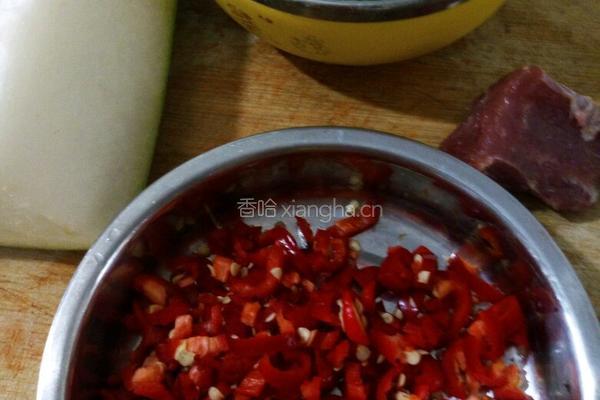 蜜制肉末冬瓜的做法图解1