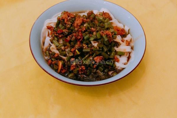 豇豆榄菜面的做法图解10
