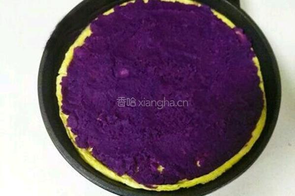 自制鸡蛋紫薯糕的做法图解6