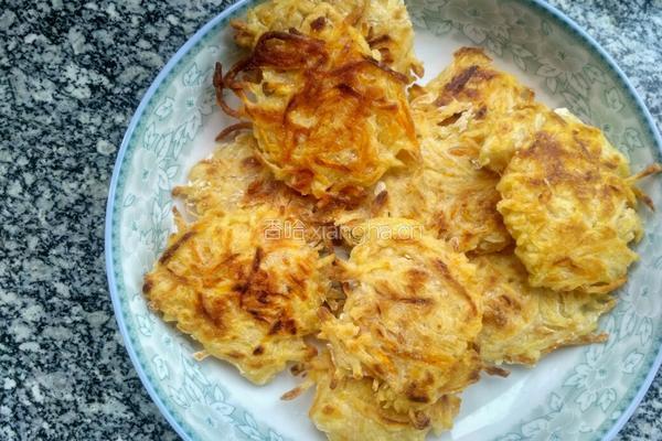 土豆胡萝卜丝饼的做法图解12