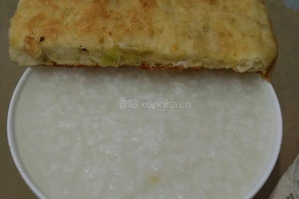 锅盔加稀饭