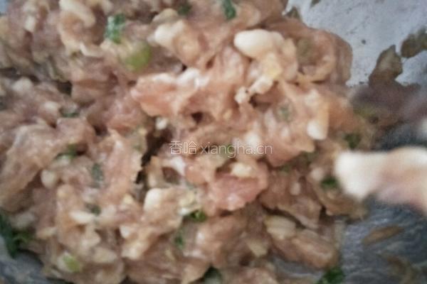 馄饨皮蛋肉饼的做法图解2