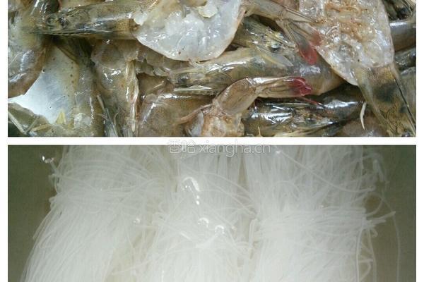 蒜蓉粉丝蒸虾的做法图解2