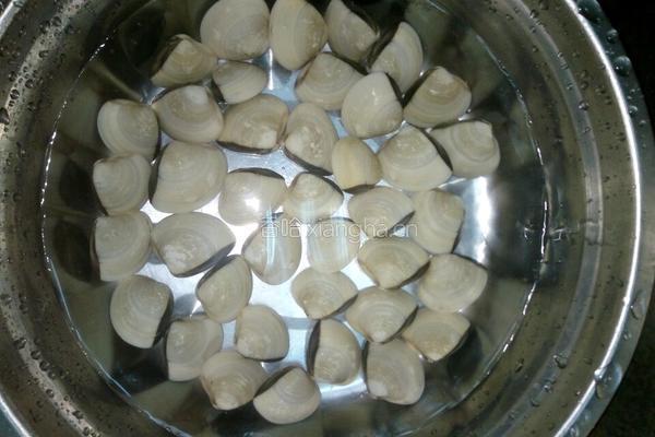 白贝水蒸蛋的做法图解1