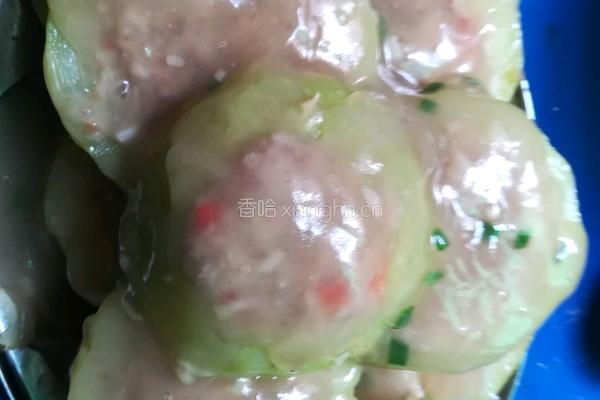瘦肉酿蒲瓜的做法图解3