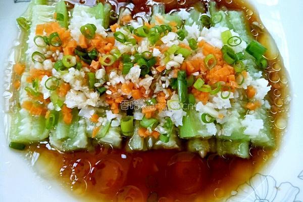 蒜末蒸丝瓜的做法图解11