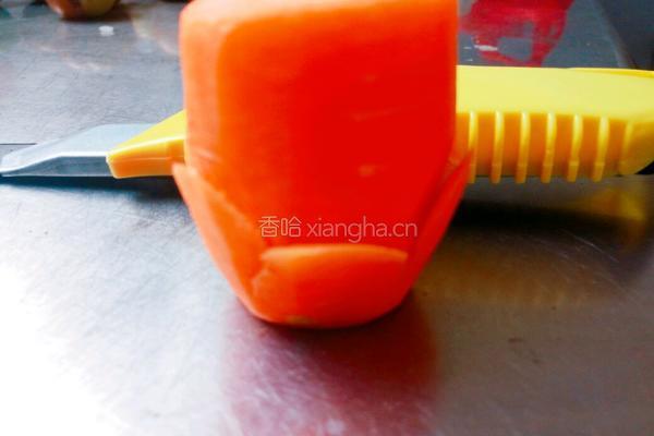 罗卜雕花的做法图解4