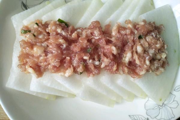 肉末蒸冬瓜的做法图解5
