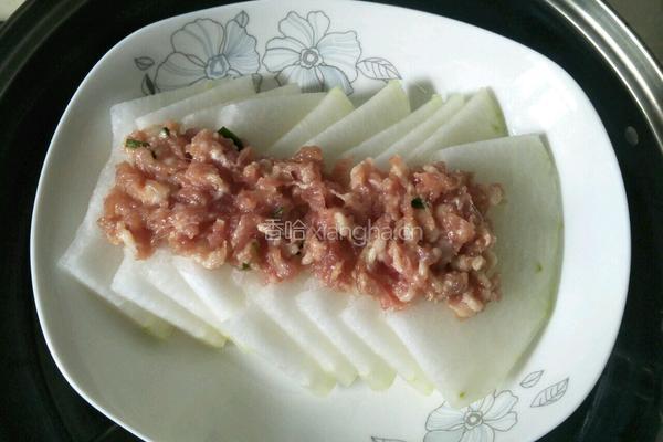 肉末蒸冬瓜的做法图解6