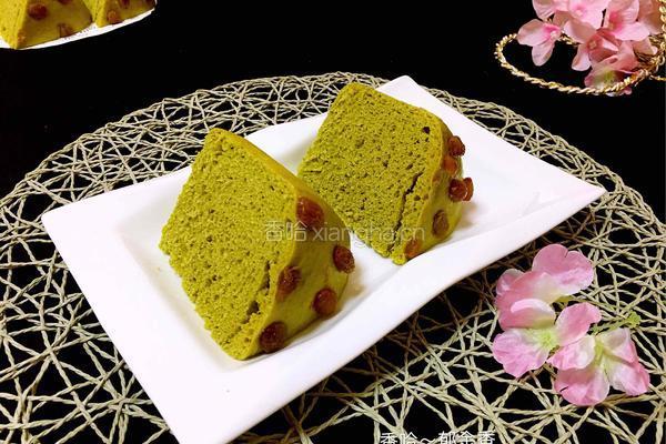 菠菜葡萄干发糕的做法图解16