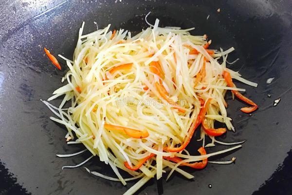 醋溜土豆丝的做法图解8