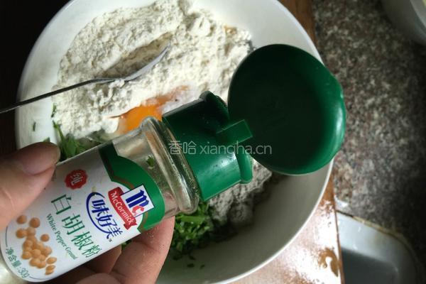 韭菜薏米杂粮饼的做法图解7