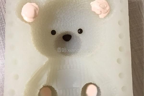 立体小熊酸奶芝士蛋糕的做法图解2