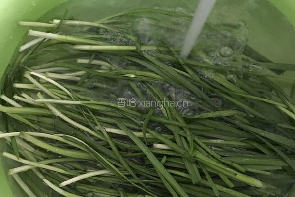 韭菜炒绿豆芽的做法图解1