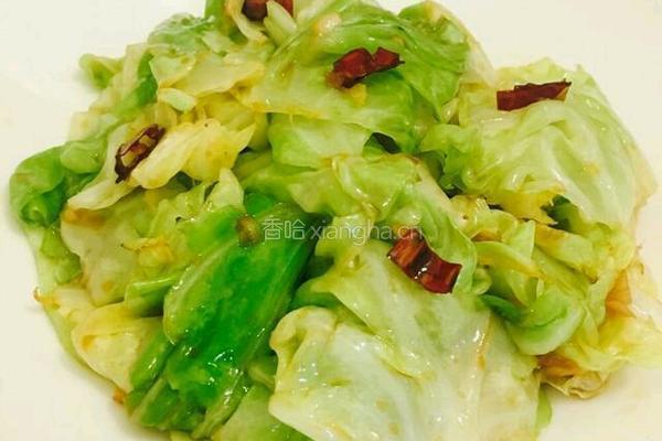 干煸卷心菜噢的做法图解6