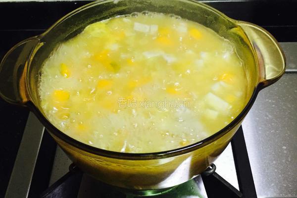 椰汁香芋芡实南瓜糖水的做法图解10
