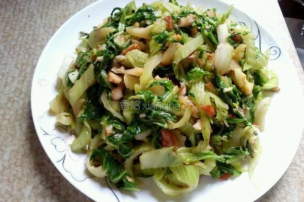 花生炒芥菜的做法图解5