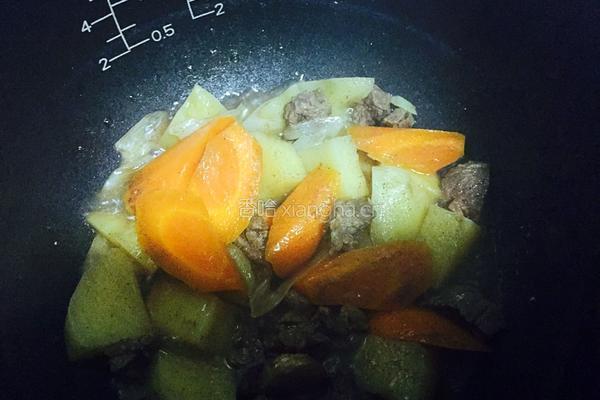 咖喱牛肉饭（电饭锅版）的做法图解3