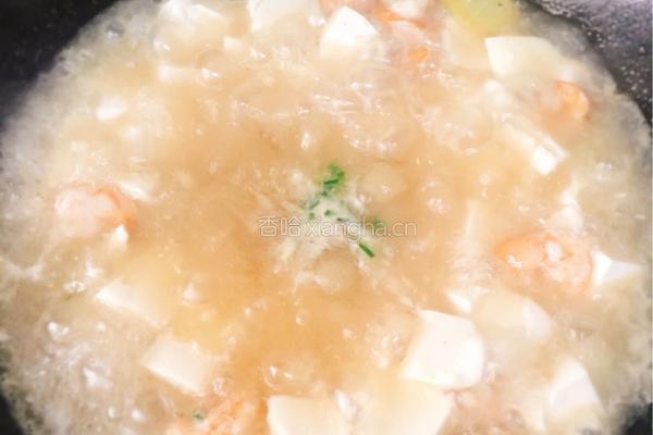 虾仁豆腐汤的做法图解9