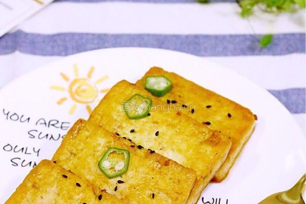 日式沙拉汁煎豆腐的做法图解9