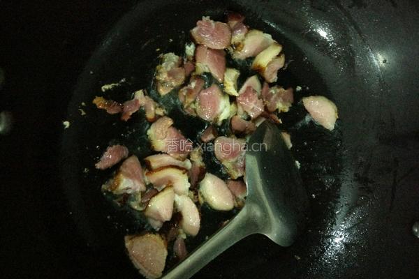 腊肉炒茭白的做法图解4