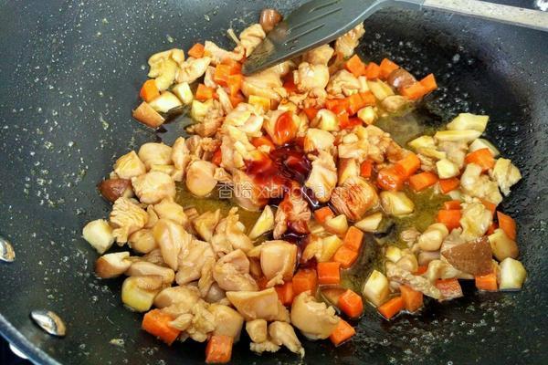 香菇鸡肉蒸饭的做法图解18