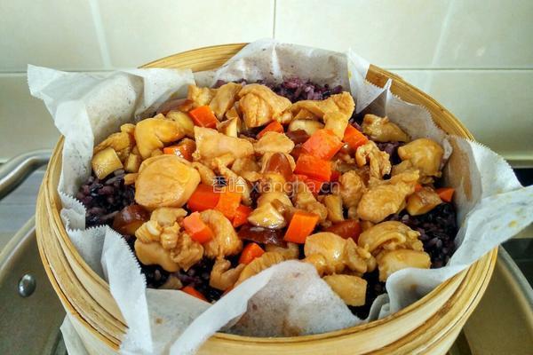 香菇鸡肉蒸饭的做法图解22