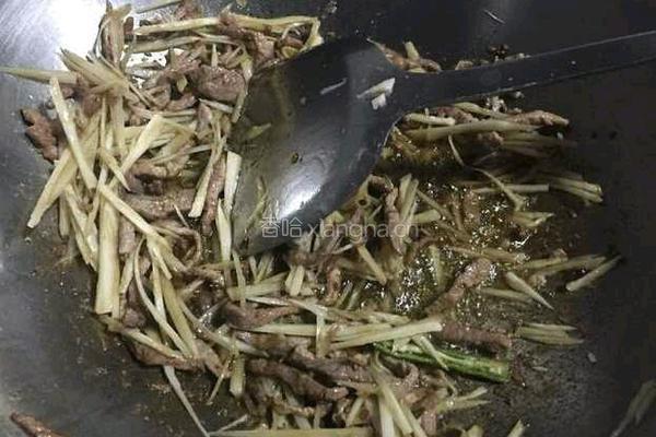 仔姜肉丝的做法图解4