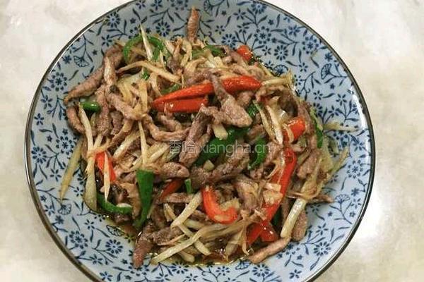 仔姜肉丝的做法图解5