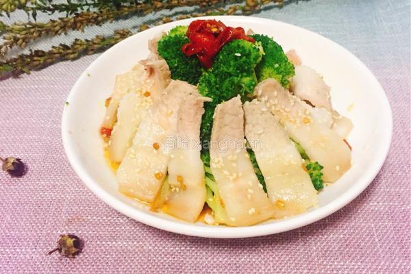 凉拌白切肉西兰花的做法图解5