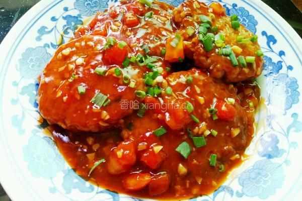 茄汁藕饼的做法图解12