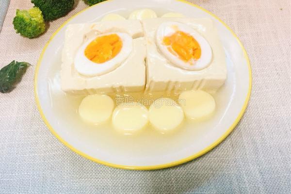 鸭蛋蒸豆腐的做法图解9