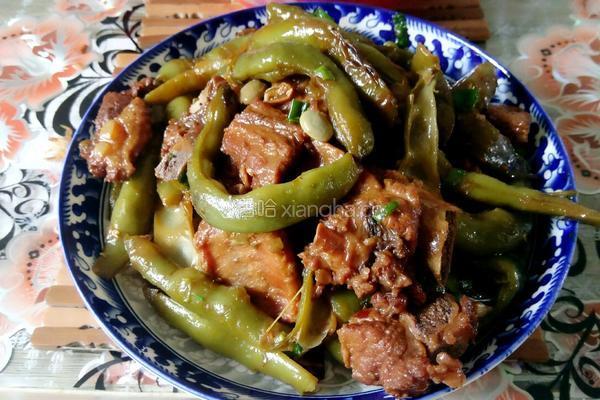 一锅俩菜之一 排骨炖豆角
