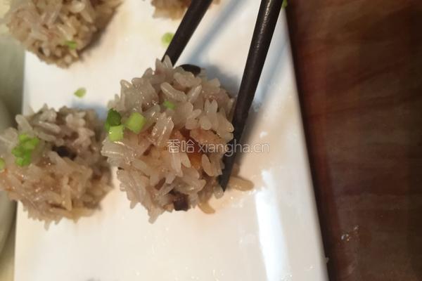 珍珠丸子-糯米饭团-糯米胡萝卜香菇丸子的做法图解11