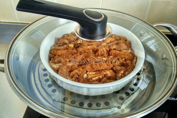 粉蒸鸡腿的做法图解11