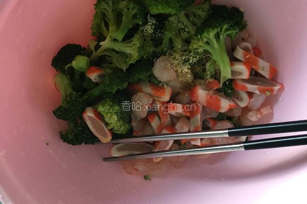 虾仁西兰花的做法图解5